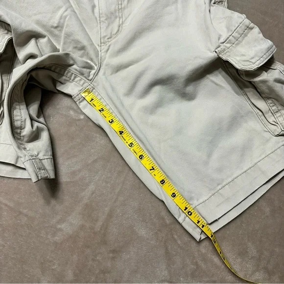 Aeropostale Cargo Khaki Drawstring Shorts 100% Cotton Size 30 - Picture 6 of 7